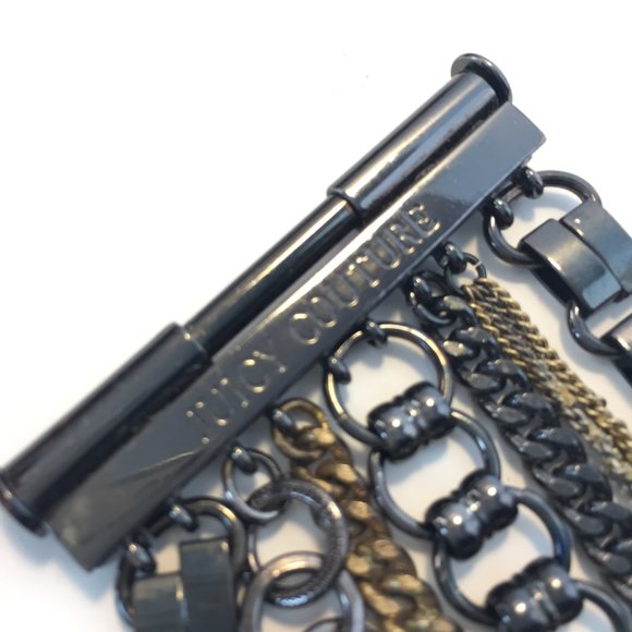 🌸💎JUICY COUTURE Gunmetal Multi Layer Cuff💎🌸 - Picture 3 of 8
